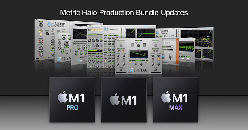 MetricHaloAudio's tweet photo. #ICYMI: #MetricHalo announced a #free #update to MH Production Bundle #Plugins!
Read More...
https://t.co/Gk1fqaOmky
#ChannelStrip #Character #DirtyDelay #HaloVerb #MultibandDynamics #MultibandExpander #PrecisionDeEsser #TransientControl https://t.co/WGVyoorMKz