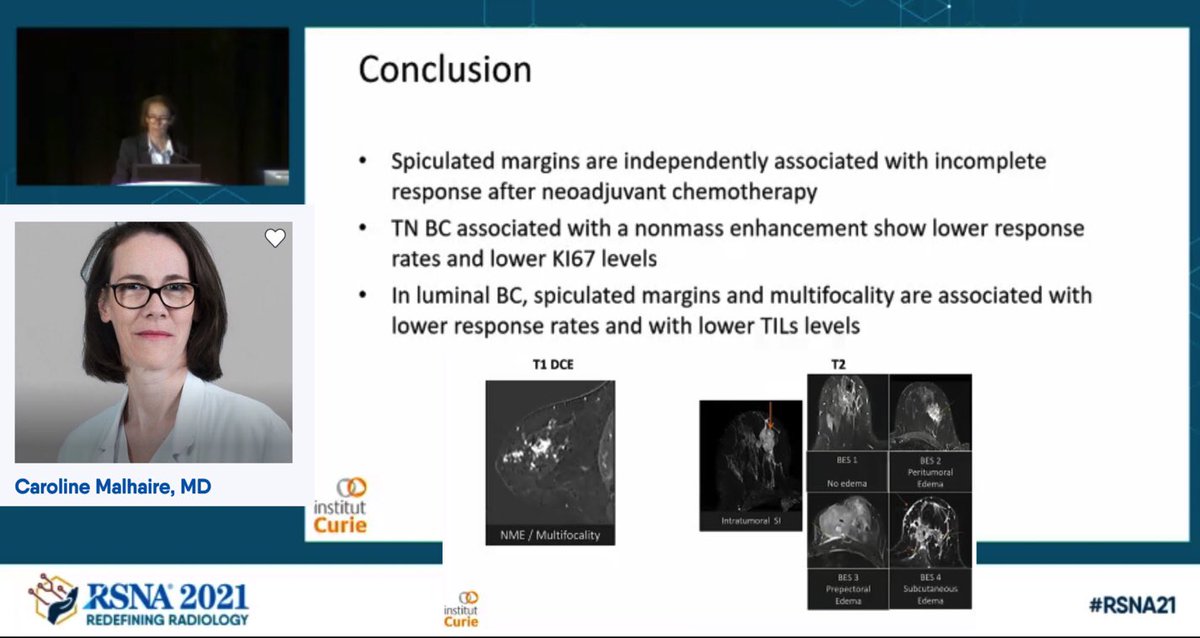 SifemF's tweet photo. Bravo à #CarolineMalhaire de #institutcurie et de la #SIFEM pour sa présentation au #RSNA2021 https://t.co/V7qnJrJvGY