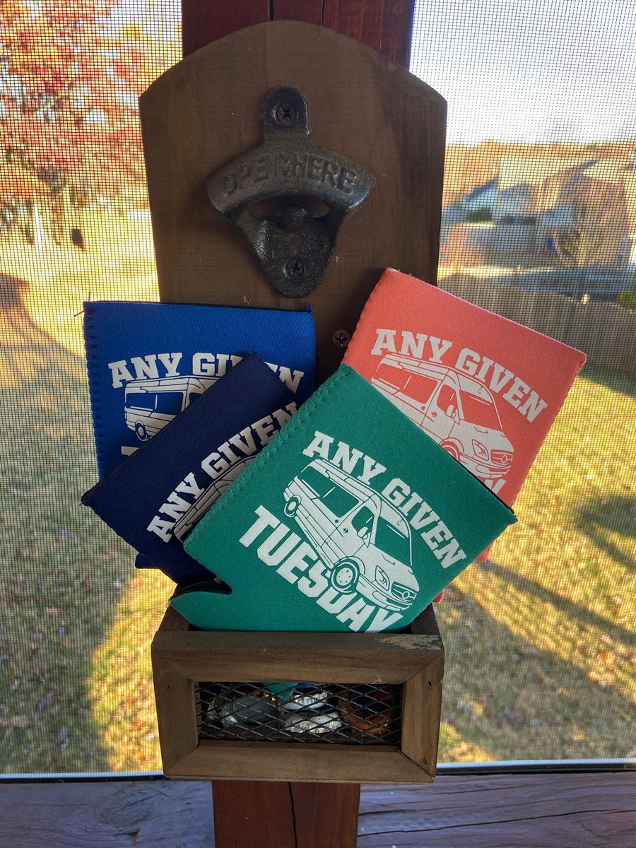 any_given_tues's tweet photo. We’re sending Assistant Van Driver @RHeisey this #AGTKoozie 4-pack after he dominated #TurkeyDay by eating his weight in 🦃 and playing more golf than anyone over the holiday…Any Thing Can Happen On Any Given Tuesday!!! #AnyGivenTuesday 🚐 #AssistantVanDriver https://t.co/wJsrFQilWP