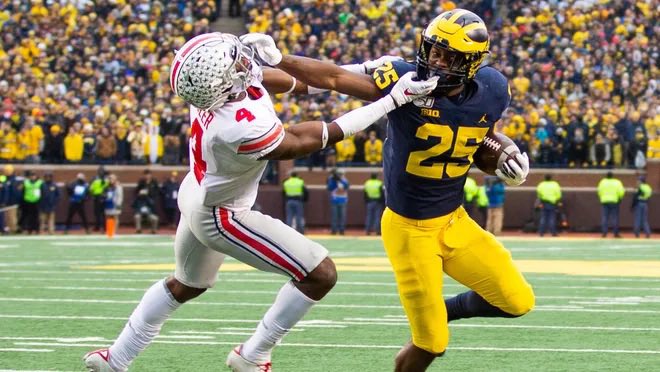 djchamberlin's tweet photo. .@UMichFootball's @aidanhutch97 and @h2_3125 are officially on the ballot for the 2021 @HeismanTrophy. 

The vote for this year's award will help select the 4 finalists &amp; winner. Help @aidanhutch97 &amp; @h2_3125 get to NYC!

VOTE: https://t.co/aZT8m6nuxR

#GoBlue #michiganfootball https://t.co/tFkW2YM10D