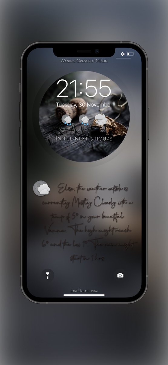 EliseMihael's tweet image. I know...🙈 I like the blur...😅
#WeatherHTML #nojailbreak #iOS15 #iOS14
Mock-up: Screenly @official_JemAl