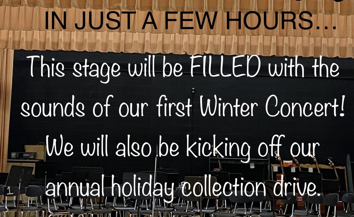 So excited to welcome our families back to WSS to celebrate the wonderful accomplishments of our students! #music <a href="/LCSDMusic/">Lancaster Music</a>
