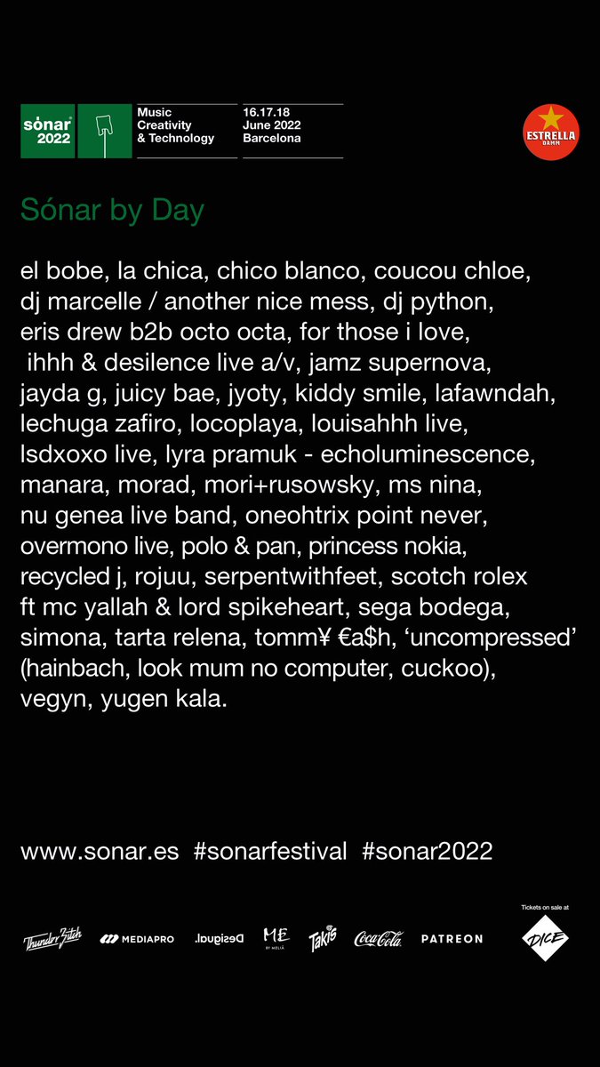 ¡No podíamos aguantar más esta noticia! Tendremos a LA CHICA en el Sónar 2022 actuando de nuevo en nuestro país 🔥💥 <a href="/SonarFestival/">Sónar Festival</a>