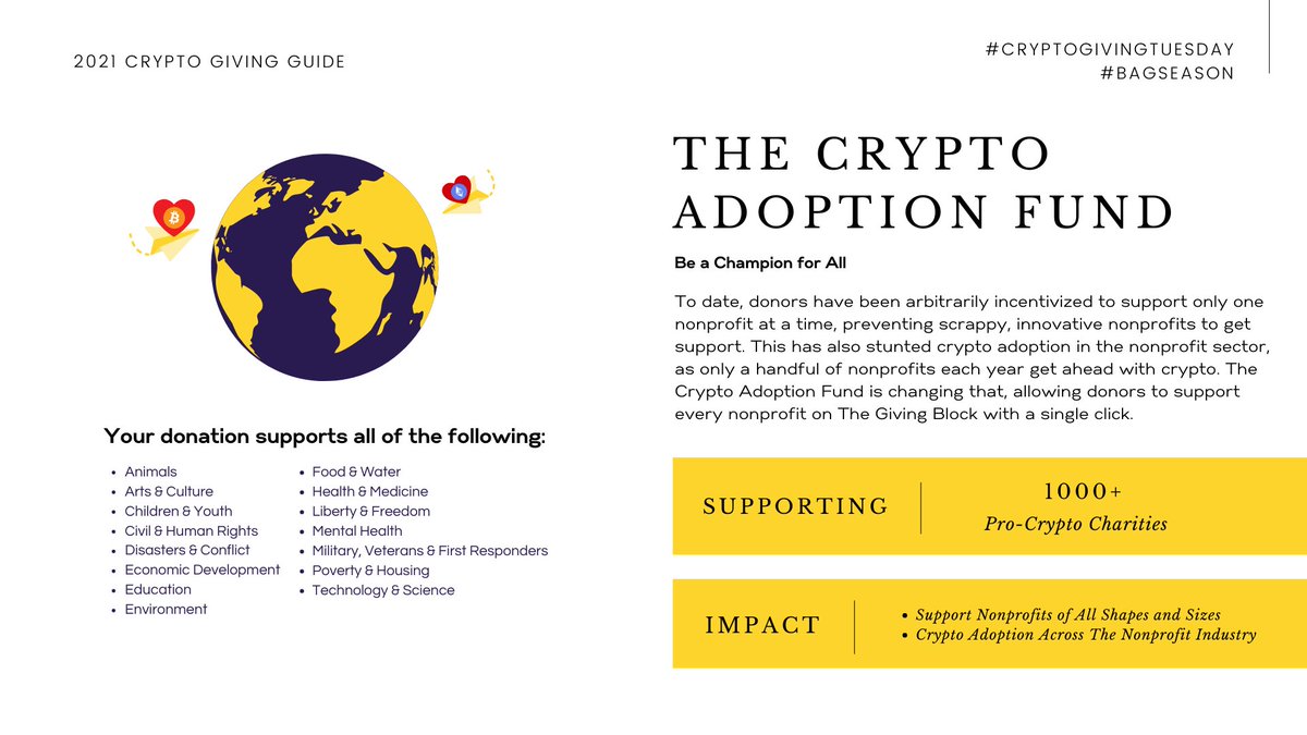 The Crypto Adoption Fund is your go to option for supporting over 1000 ...