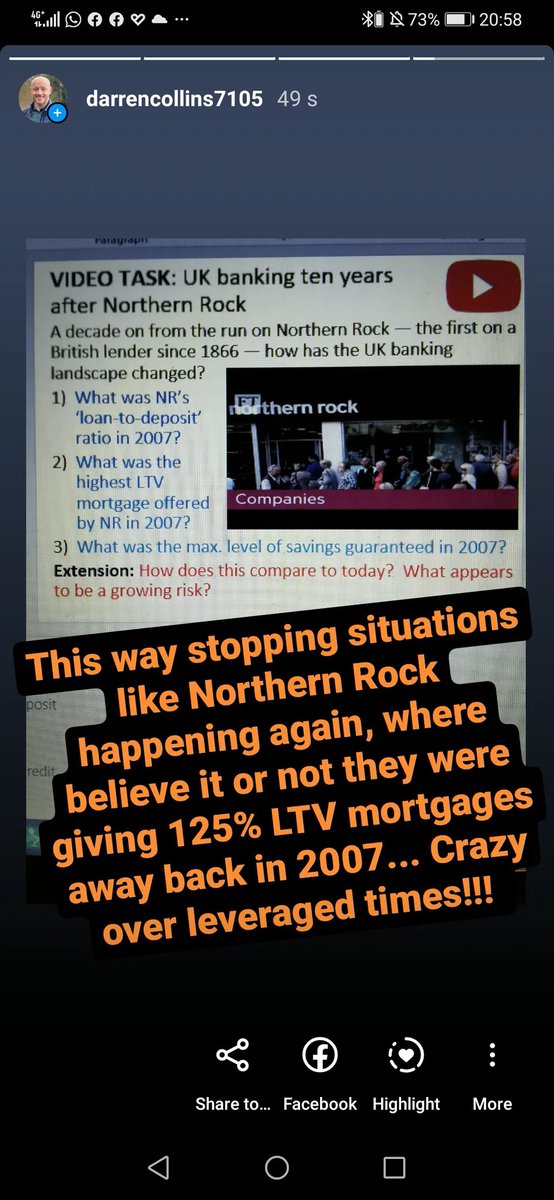 mrcollinsfinanz's tweet photo. Today it was all about reviewing the difference between European and UK Banking regulation. Some would say the EU way is safer, where the UK way allows for greater expansion. I allowed my Y13s to make their own minds up. #Finance
#Financialeducation #libf #RVLearning https://t.co/pSVVZSWjRX
