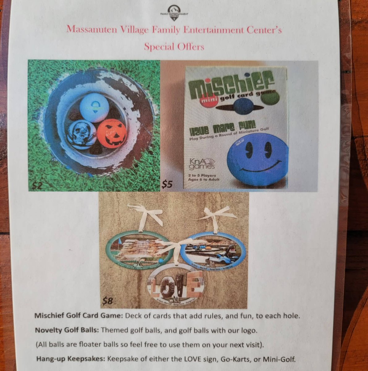 We have Ornaments, the Mischief Golf Card Game, and Novelty Balls available!

#TisTheSeason 
#Ornaments 
#GolfLife 
#Mischief