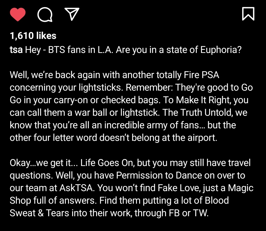 Tazzie1986's tweet photo. TSA on insta has me cracked up 😭 https://t.co/hPHEEgrScw