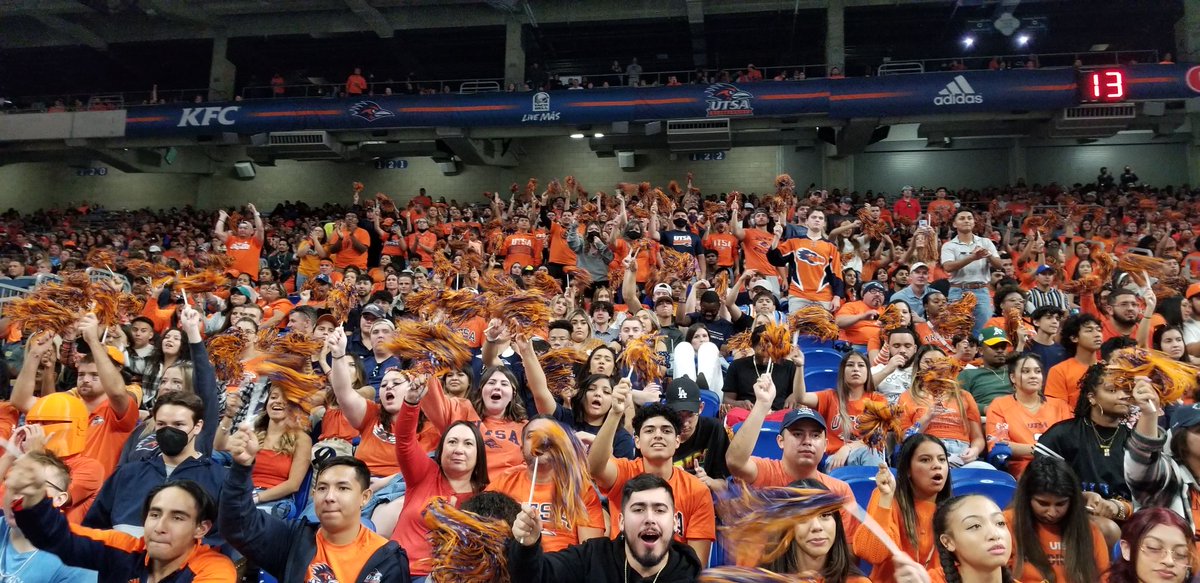 UTSA's tweet photo. More than 2⃣7⃣,0⃣0⃣0⃣ tickets have been sold for Friday’s big game, not including student tickets, team tickets and C-USA tickets. Get your tickets today and #PackTheDome, ’Runners!
 
#UTSA #BirdsUp @UTSAFtbl @UTSAAthletics @Alamodome https://t.co/dnI1niTM1Q