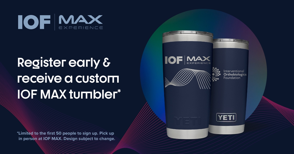 iofoundation's tweet photo. Registration is now open for the IOF MAX Experience! The first 50 people to sign up will get one of these @YETICoolers tumblers. Get yours here: https://t.co/Ge0dlku2ie https://t.co/KpwhhmVeAG