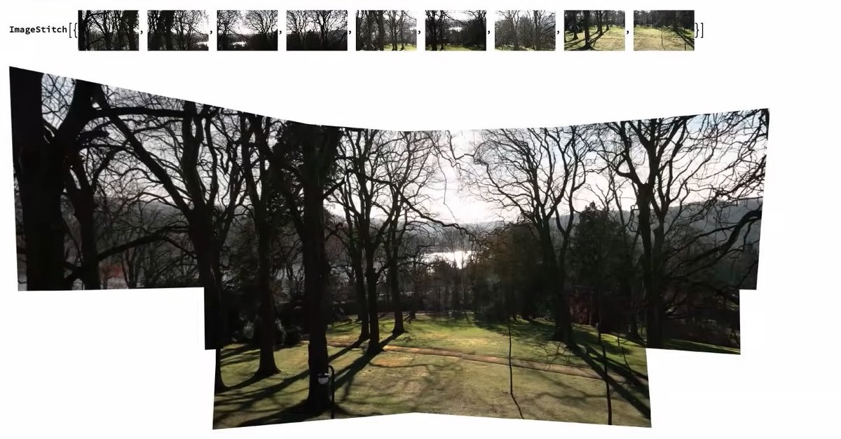 WolframResearch's tweet image. Combine images in an exciting new way with ImageStitch, which creates one continuous image using the key points between multiple images of the same scene. See more teasers of Verison 13 functionality in Stephen Wolfram&apos;s WTC 2021 Keynote: wolfr.am/Znbp9hpi