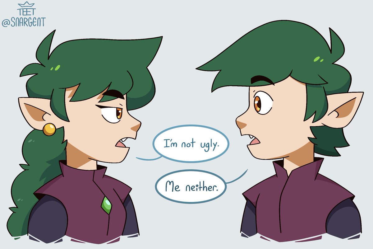 _Snargent's tweet photo. I miss them 💚💚💚

#EdricBlight #EmiraBlight #TheOwlHouse #TheOwlHouseSeason2 #TOH https://t.co/MhyW1FomVI