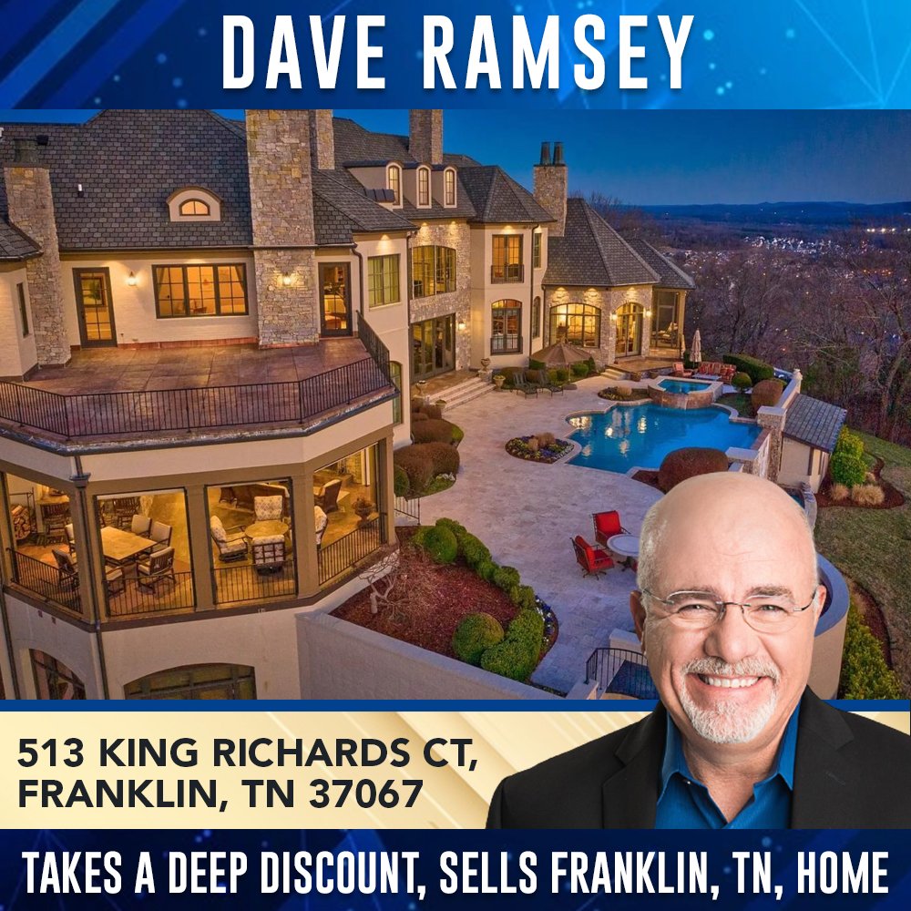 LowellVanderblt's tweet photo. #CelebrityRealEstate
#DaveRamsey Takes a Deep Discount, Sells Franklin, TN, Home for $10.2M

 Warm designer home w flowing floorplan &amp; tons of features/custom details. 3 staircases, elevator, 5 fireplaces, smart features, private gate &amp; fully fenced.6 Bed https://t.co/95rcNMuMVO