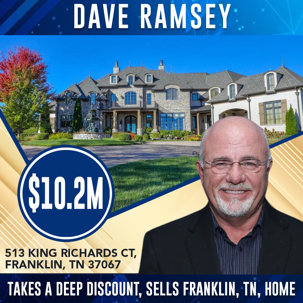 LowellVanderblt's tweet photo. #CelebrityRealEstate
#DaveRamsey Takes a Deep Discount, Sells Franklin, TN, Home for $10.2M

 Warm designer home w flowing floorplan &amp; tons of features/custom details. 3 staircases, elevator, 5 fireplaces, smart features, private gate &amp; fully fenced.6 Bed https://t.co/95rcNMuMVO