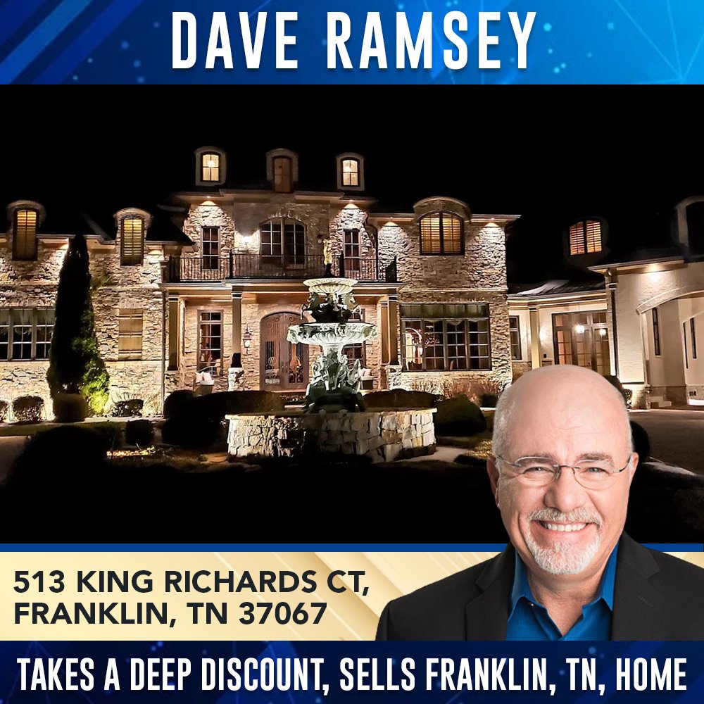 LowellVanderblt's tweet photo. #CelebrityRealEstate
#DaveRamsey Takes a Deep Discount, Sells Franklin, TN, Home for $10.2M

 Warm designer home w flowing floorplan &amp; tons of features/custom details. 3 staircases, elevator, 5 fireplaces, smart features, private gate &amp; fully fenced.6 Bed https://t.co/95rcNMuMVO