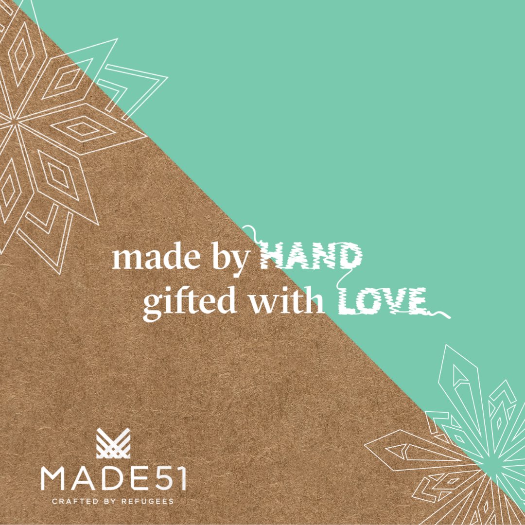 These <a href="/made51_unhcr/">MADE51</a> decorations are handmade by refugee artisans. They are a beautiful way to celebrate hope &amp; a great gift if you’re looking for something meaningful this year: made51.org #MADE51gifted