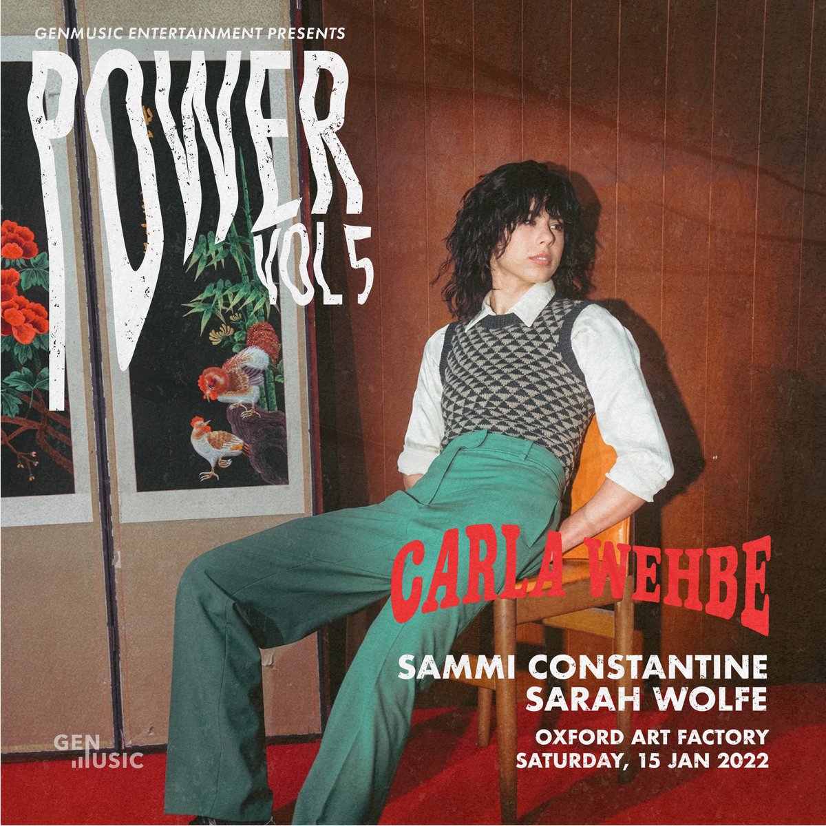 POWER: Volume 5 is making its return this January! Featuring a kickass line-up with <a href="/Carlawehbe/">Carla Wehbe</a>, Sammi Constantine and <a href="/itssarahwolfe/">sarah wolfe</a> on Saturday, 15 January 2022 at <a href="/the_OAF/">OXFORD ART FACTORY</a>! 🔥
Tickets on sale now - bit.ly/powervolume5