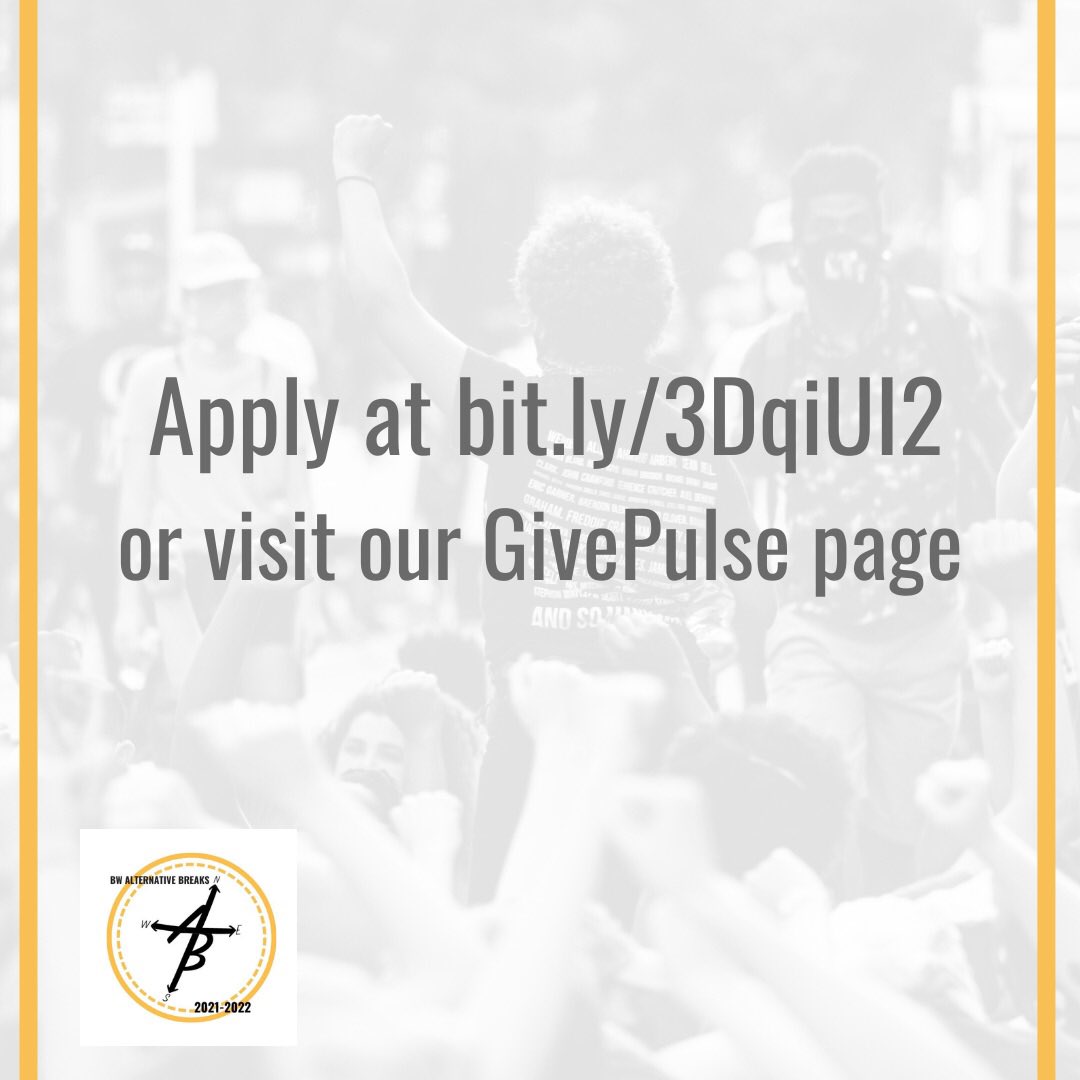 BWBrainCenter's tweet photo. AB SPRING BREAK applications are open! Swipe to read about the trips we are offering and head to the link in our bio to register ✅
#Serve #BaldwinWallace #SpringBreak #Homelessness #CivilRights https://t.co/pJG43s0q5s