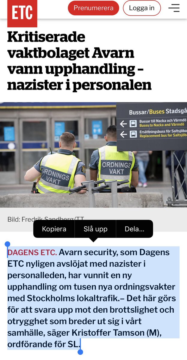 Släpp lös nazister i tunnelbanan är moderaternas svar på (?)