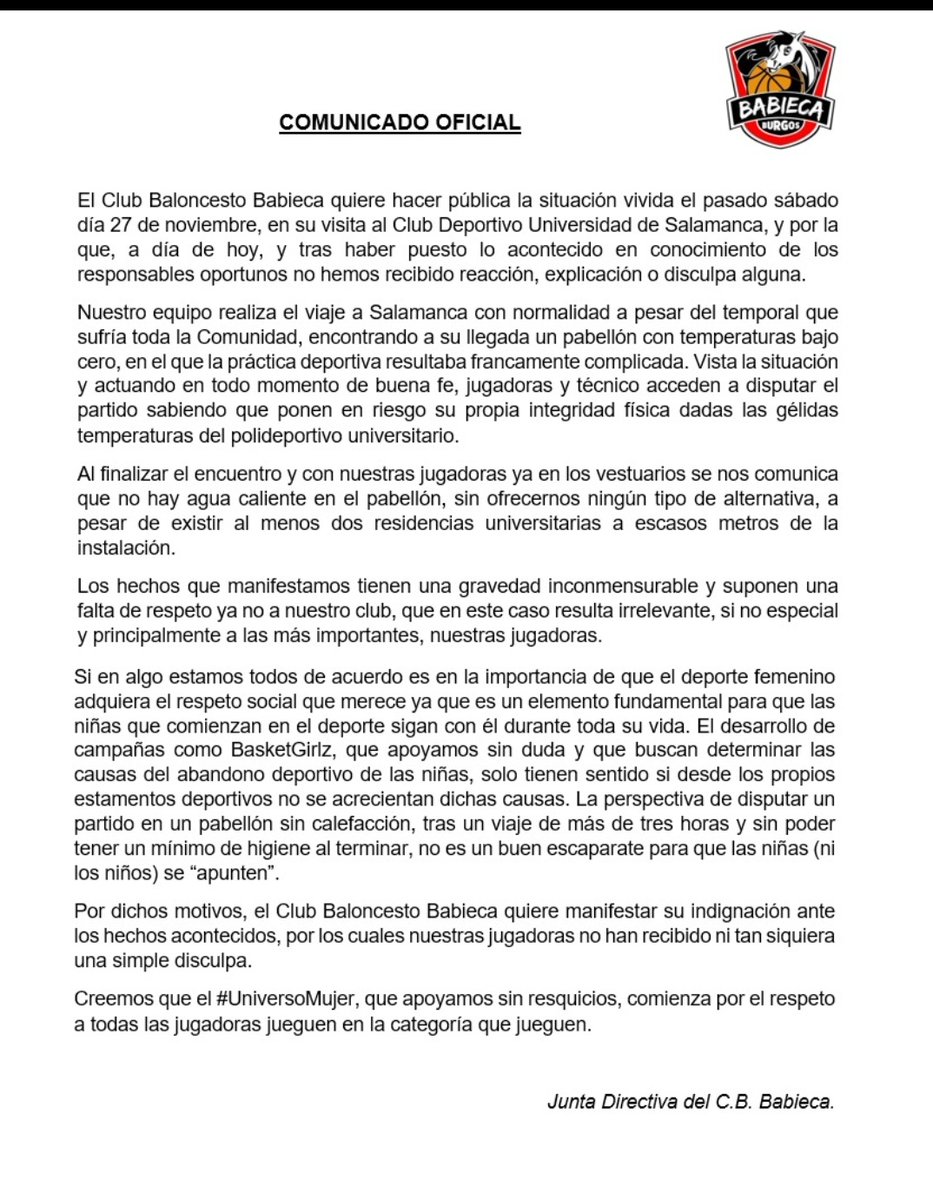 CBBabieca's tweet photo. | COMUNICADO OFICIAL | 

#SomosBabieca
🔴⚪⚫ https://t.co/PrFq7OOQq4