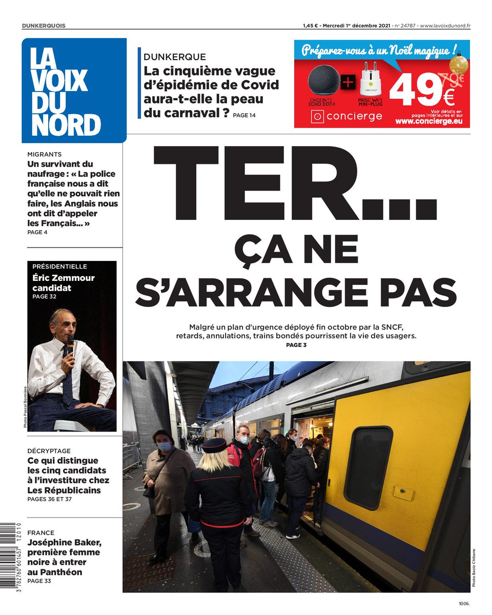 lavoixdunord's tweet photo. Demain, à la une de votre journal 🚉 #vdnune https://t.co/vjoYlUd9fH