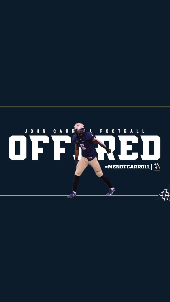 Brombach99's tweet photo. Very Blessed and Thankful for the opportunity to play at John Carroll University ! Shout out @rex_rover and the rest of @JCUFootball for this opportunity!!!💙 https://t.co/v83MQCWCsL