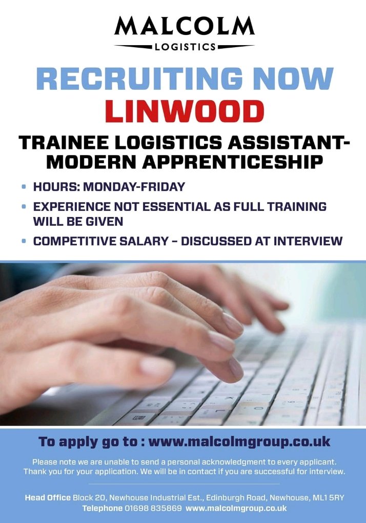 Great opportunity from a local employer. Please share @GlenifferHigh <a href="/GlenifferCaree1/">GlenifferCareers Advisors</a> <a href="/ghsbadgeholders/">Gleniffer Badgeholders</a> <a href="/Gleniffer_PS/">Gleniffer_Pastoral</a>