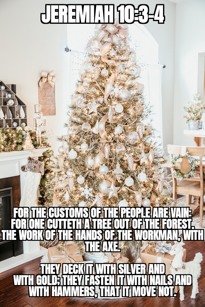 They deck it with silver and gold