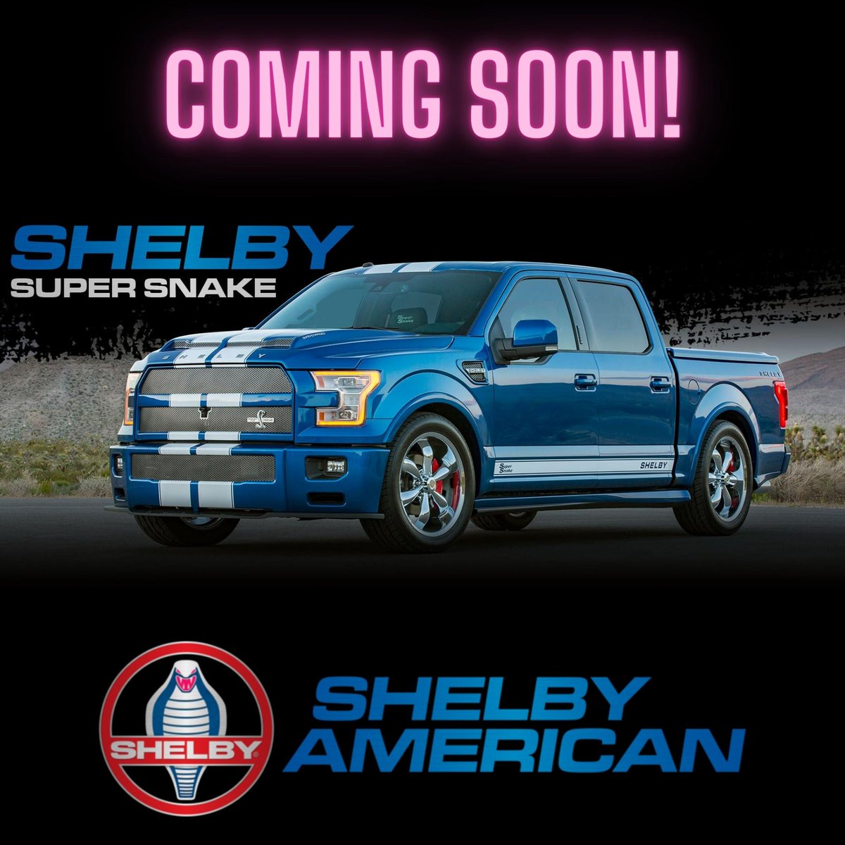 We are so excited to announce that we are a Tuscany Motor dealer! Stay tuned for new arrivals such as:⁠
✔️ 2022 Shelby F-105 Super Snake⁠
✔️ 2022 Ford Super Duty "Black Ops" by Tuscany⁠
✔️ 2022 Super Duty FTX⁠
⁠
For more info, call us at 1-800-NEW-FORD⁠