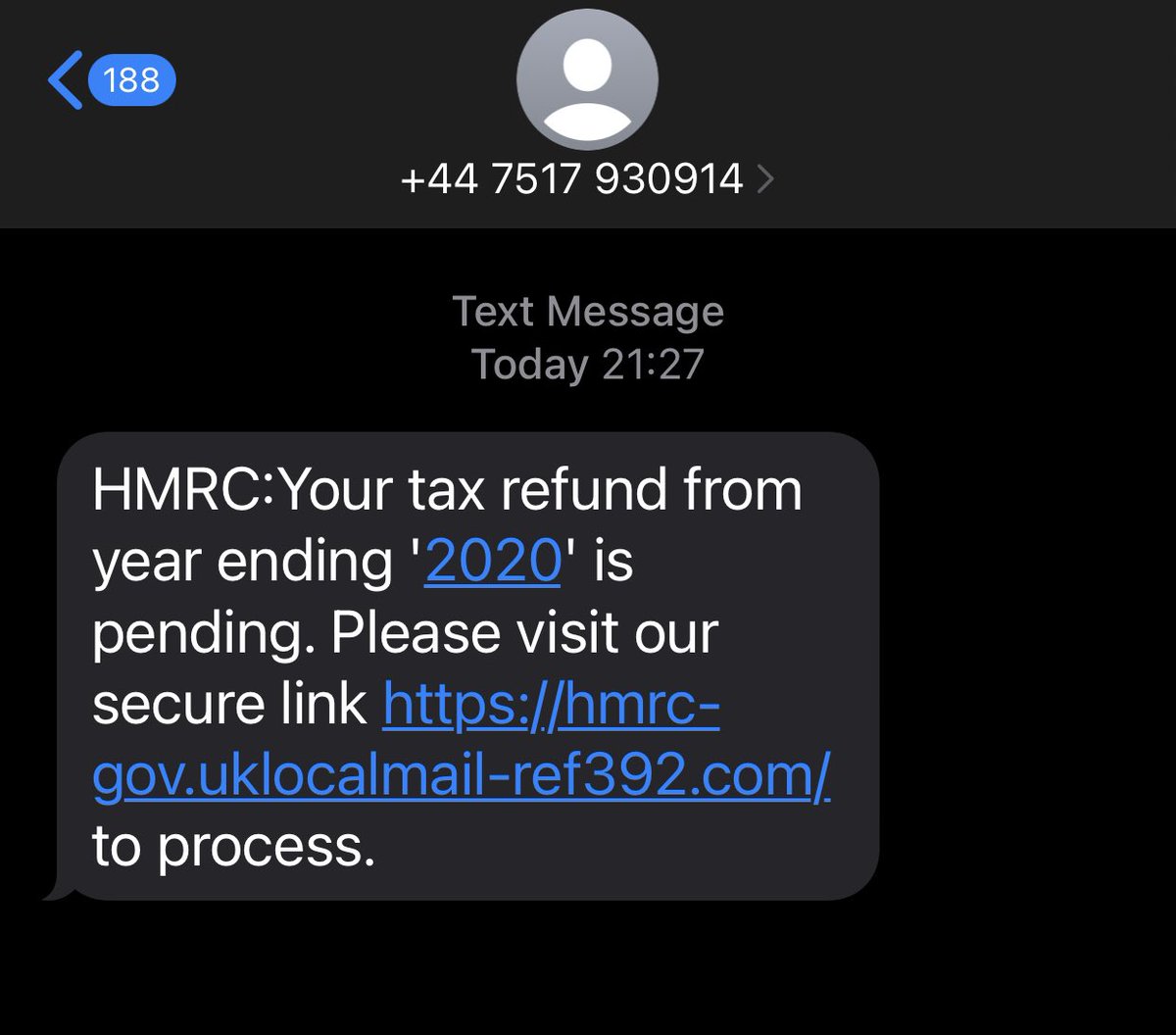 nigelgutgenug's tweet photo. I’ll give that a miss thanks…

One for @HMRCcustomers 

#scam #hmrcscam #notlegit https://t.co/lvzh6iO1gR