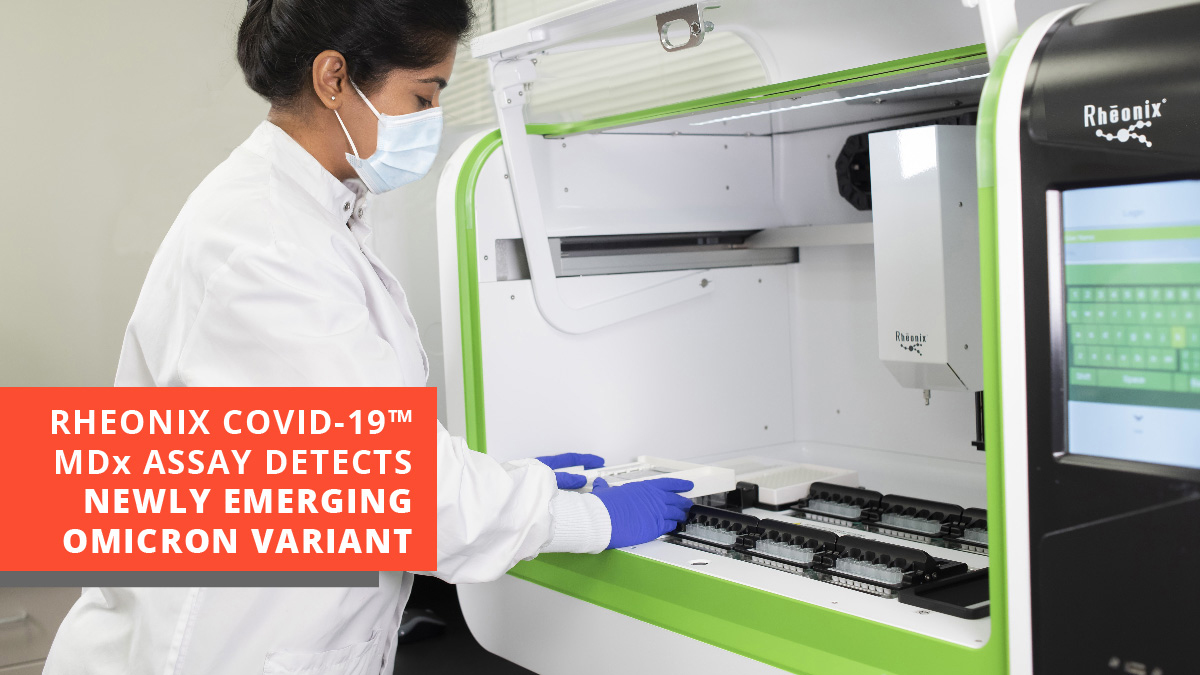 We’re proud to announce that the Rheonix COVID-19™ MDx Assay detects the newly emerging omicron variant of SARS-CoV-2. The fully automated, scalable test shows robust detection of all variants of concern to date, including the delta variant. Learn more: bit.ly/3lpWHTr