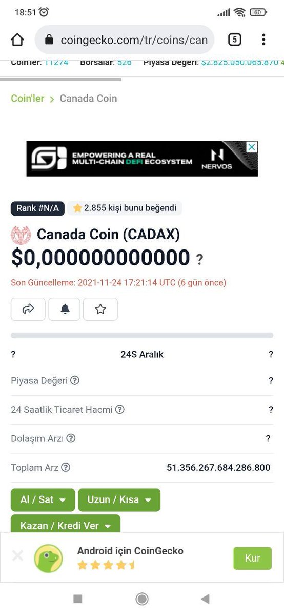 KomedyaCimbom's tweet photo. $Cadax Canada coin. 13 sıfırlı.Holder sayısı ve telegram gurupları kalabalık. Küçük bir miktar girip unutmayı düşünüyorum. İlerde bakarsınız zengin oluruz. Pancakeswap'tan alınıyor. #CADAX
Conract: 0x3fd6068e1e85017abedac22b8efefe8a1588678d https://t.co/Thz6KudQOX