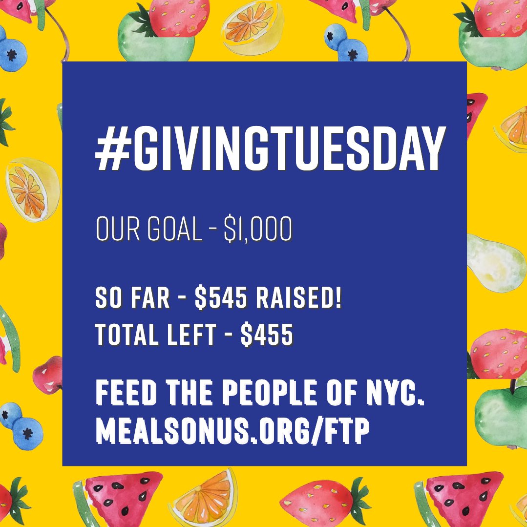 MealsonUs's tweet photo. Over 50% raised! Let’s keep on going 💙

https://t.co/pBtXxy86TZ https://t.co/XQjmPhj65T