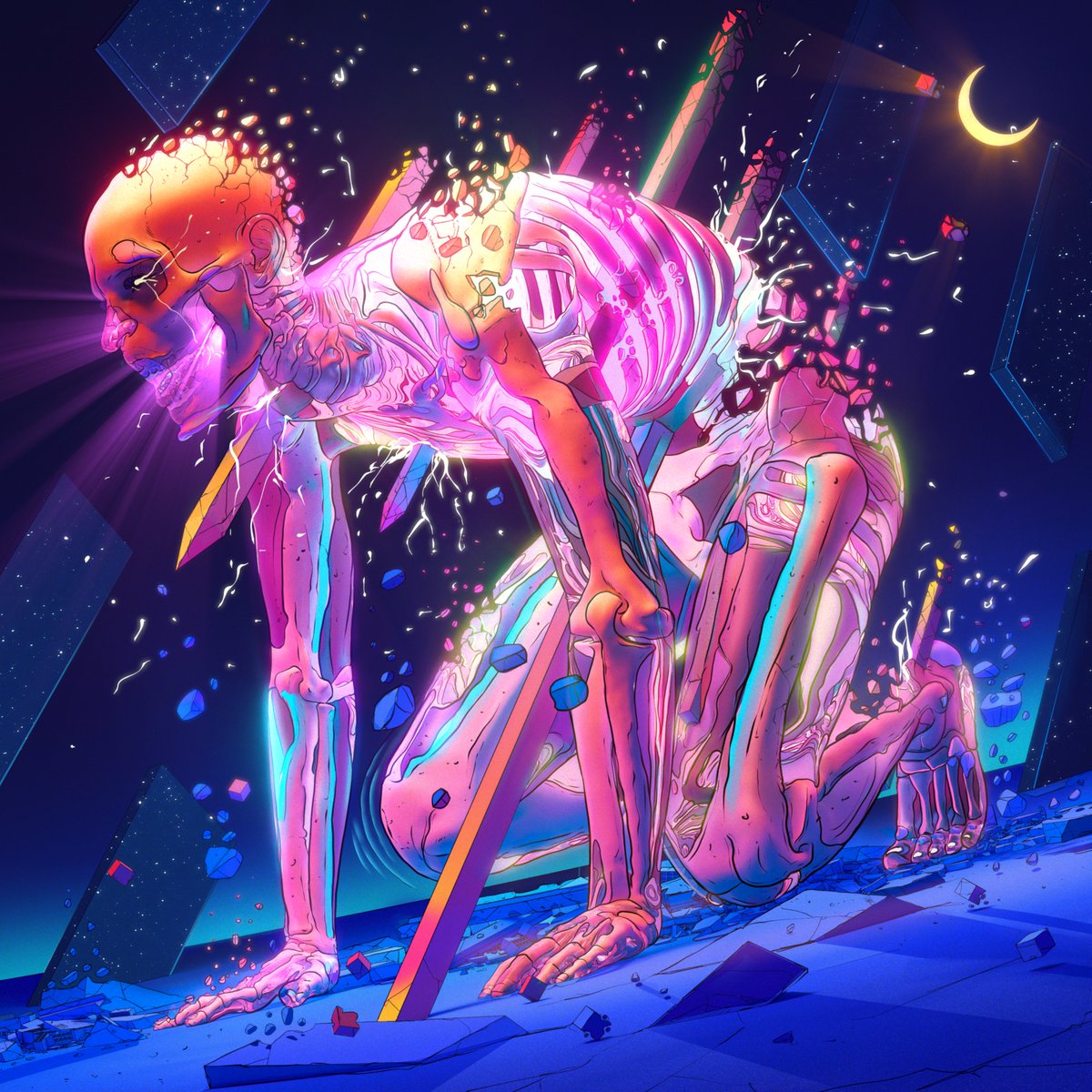 XSULLO's tweet photo. Dropping tonight 5pm EST!!!  Opensea w/ @SuperchiefNFT for Miami Art Art Basel 2021❣️

Fractured Resistance ☠️:  'Dare to Disobey'

Forsaken Fruit🍏: 'Knowledge is worth sacrificing'

https://t.co/WkpY2sywMd
https://t.co/smXFOp8bki https://t.co/29Snj58B1F