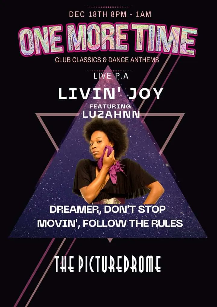 NN Events (@nrthmptonevents) on Twitter photo One More Time - featuring Livin' Joy (Live PA). The Italian Eurodance group had hits in the mid 90s with 'Don't Stop Movin'' and 'Dreamer'
๐ Saturday 18th December from 8:30pm at <a href="/_Picturedrome/">The Picturedrome</a>, Northampton
๐ Tickets: buff.ly/3ksbcFw One More Time - featuring Livin' Joy (Live PA). The Italian Eurodance group had hits in the mid 90s with 'Don't Stop Movin'' and 'Dreamer'
๐ Saturday 18th December from 8:30pm at <a href="/_Picturedrome/">The Picturedrome</a>, Northampton
๐ Tickets: buff.ly/3ksbcFw