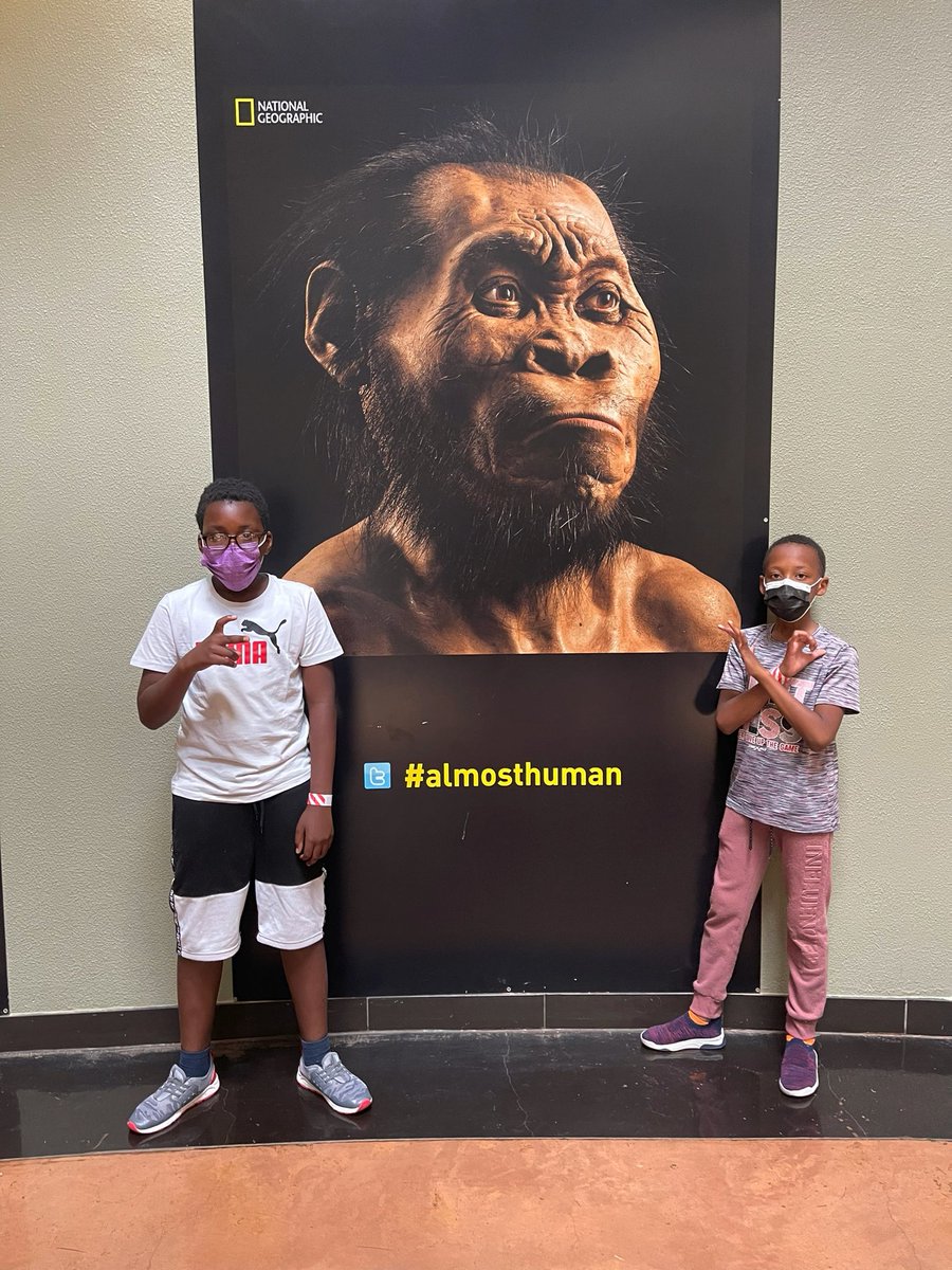 sontondlovu's tweet photo. A young throwback when my 5th Grader insisted on a visit to @MaropengSA in preparation for exams &amp; learn more about Mrs Ples! Very impressive what these little humans learn at school these days. Looking forward to seeing the report card😬 #AlmostHuman #CradleOfHumanKind #mrsples https://t.co/oGhxUiBn9o