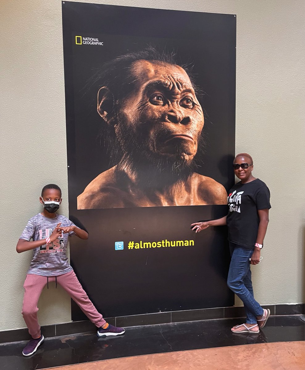 sontondlovu's tweet photo. A young throwback when my 5th Grader insisted on a visit to @MaropengSA in preparation for exams &amp; learn more about Mrs Ples! Very impressive what these little humans learn at school these days. Looking forward to seeing the report card😬 #AlmostHuman #CradleOfHumanKind #mrsples https://t.co/oGhxUiBn9o