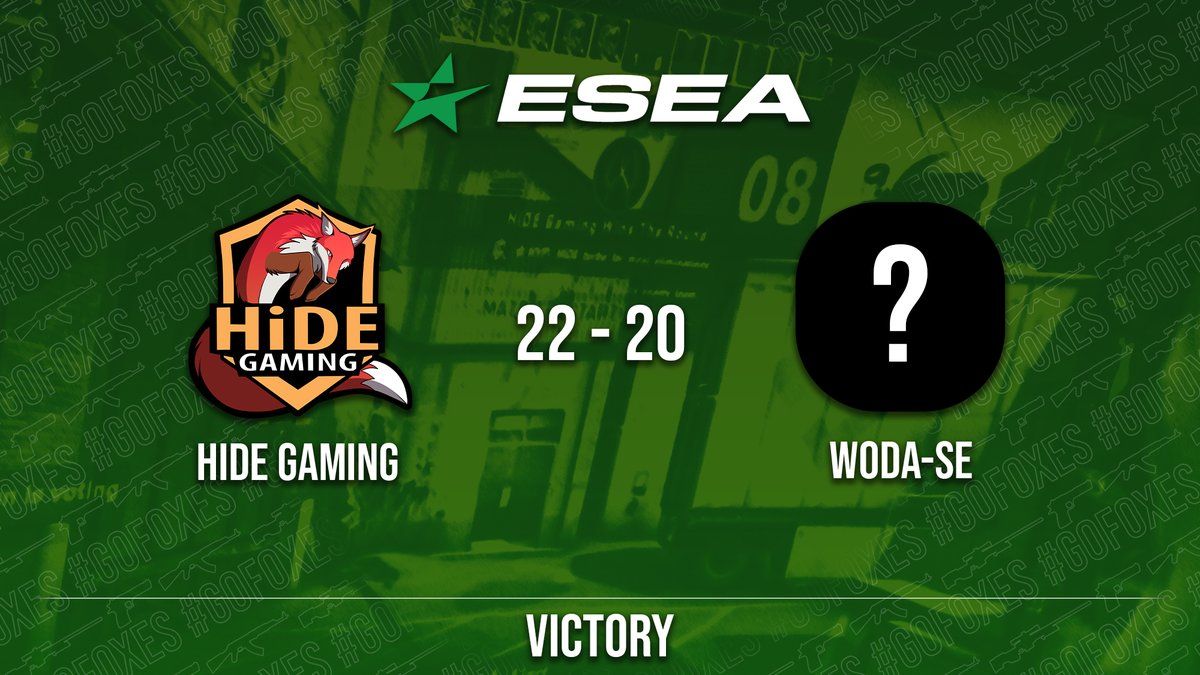 HiDEGamingOrg's tweet photo. Phew... What a match!

The boys conclude their match against woda-se with a 22 - 20 victory over on Overpass

#GoFoxes 🦊 | #HiDE2021 https://t.co/2BF1N71oXY
