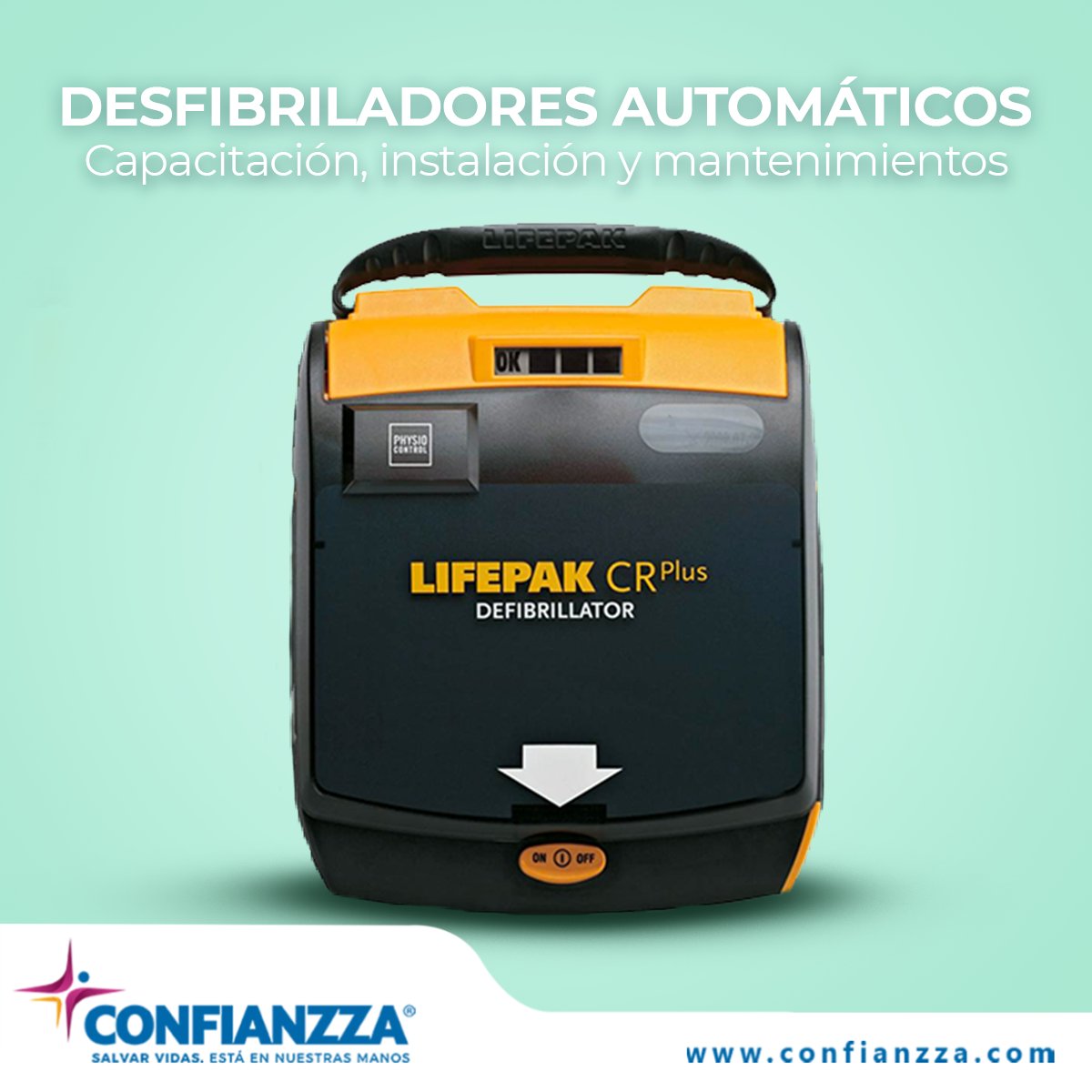 ConfianzzaMx's tweet photo. 💻 https://t.co/ET1HVVQzSU

Desde la Instalación y Mantenimiento de DEAs (Desfibriladores Automáticos), hasta la Capacitación para su uso, ¡en Confianzza lo hacemos! https://t.co/2looVYo7gd
