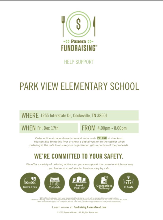 Park View Elementary (@pvpandas) on Twitter photo Join #ParkViewPandas on Dec 17th for dinner <a href="/panerabread/">Panera Bread</a> to support The Panda Palace! #cookeville #supportourschool Join #ParkViewPandas on Dec 17th for dinner <a href="/panerabread/">Panera Bread</a> to support The Panda Palace! #cookeville #supportourschool