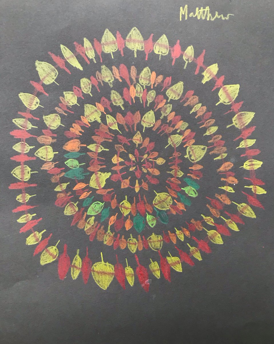 Amaia_Movie's tweet image. We had fun showing Year 6 how to blend rich colours and compose elegant patterns for these vivid leaf-based designs. Reckon they got it!
#ColourPencil #NaturalFroms #IrregularPatterns #ColourBlending