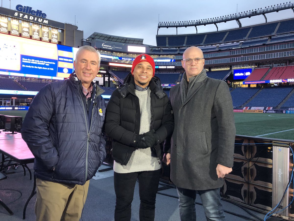 RevsTV's tweet photo. You won’t want to miss @CharlieDavies9 @BradFeldman_ as they preview #NEvNYC with @RochieWBZ on Revolution Kickoff at 6:30 on @myTV38  #NERevs #MLSCupPlayoffs https://t.co/NBa7fHh2zK