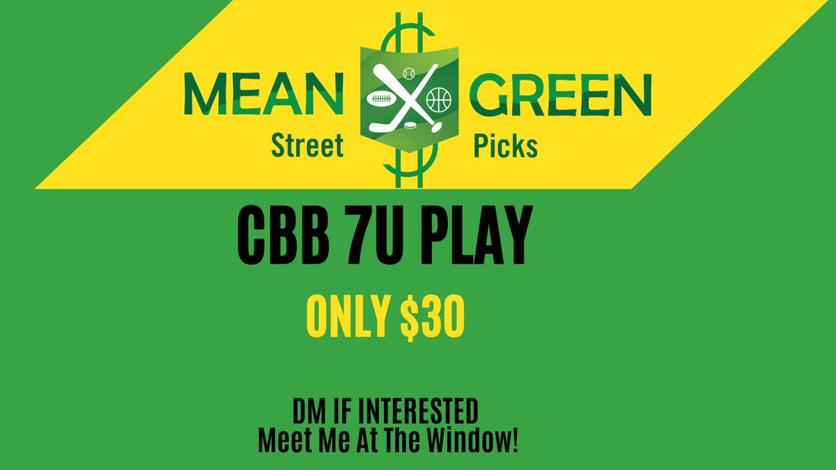 MeanStreetPicks's tweet photo. If this play loses rest of 2021 and 2022 all sports FREE!! Meet me at the window #meangreenvip #CBB 
#meanstreetpicks #handicapper 
Only 5 spots available Today https://t.co/EPppQEDmlr