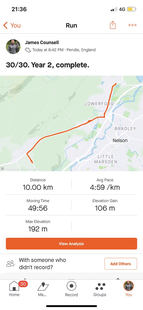 JCounsell_'s tweet photo. 30/30. 300km completed. Year 2 done. Over £100,000 raised. @prostateunited it’s been a blast (again). Proud to be apart of the team which has collectively raised funds and awareness for @ProstateUK ! Time to rest🍻 

FINAL DONATIONS 🍊🍊:
https://t.co/Zo6ijlclec https://t.co/Bl5t0ZTKbf