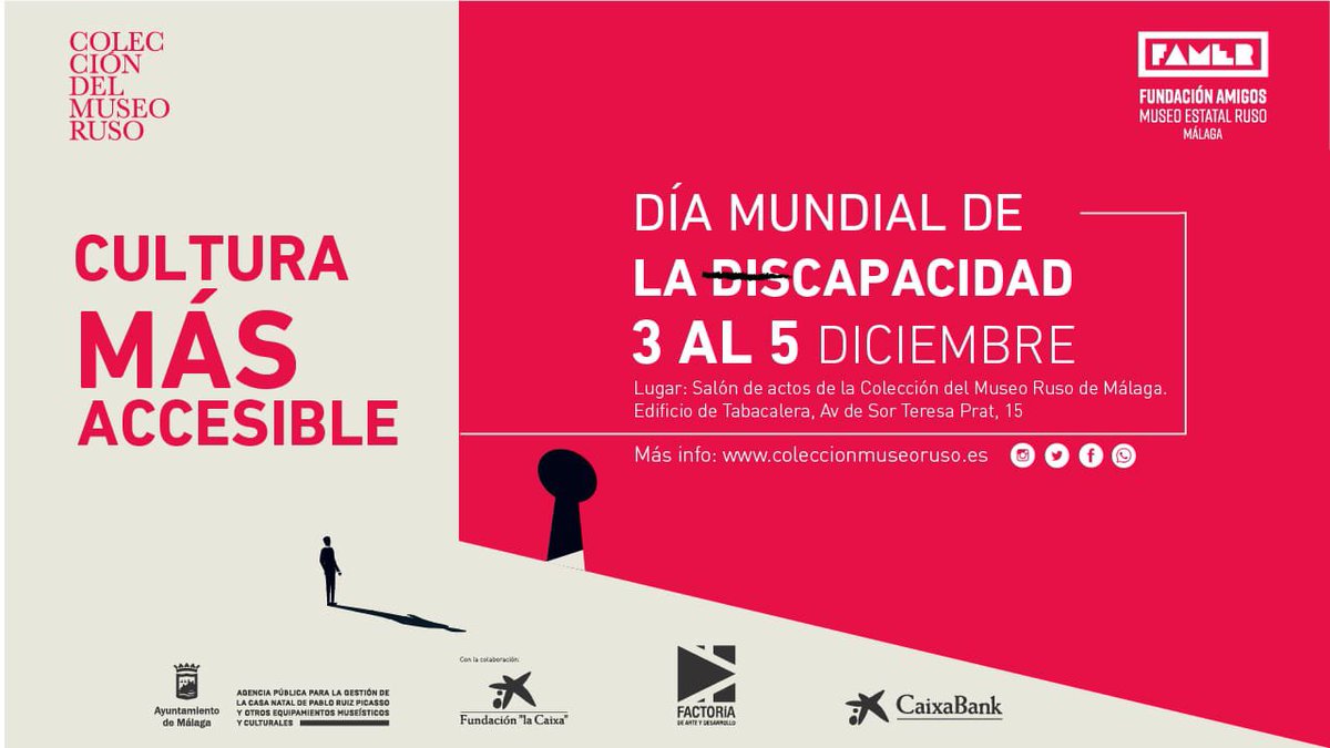 ⚪ ‘Cultura más accesible’. Coincidiendo con el Día Internacional de las Personas con Discapacidad, el viernes 3, tendrá lugar una jornada con encuentros profesionales y visitas al museo que se extenderá con acciones especiales durante el fin de semana.

🔗bit.ly/3lnhebk