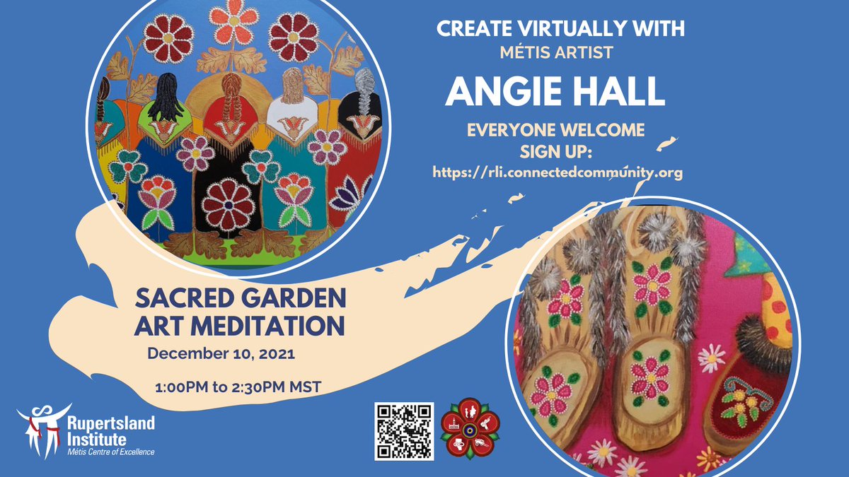 CentreRctl's tweet photo. JOIN Métis artist Angela Hall and RLI on Fri, Dec 10, 1-2:30pm for our next free Métis Wellness & Cultural Art Virtual gathering geared towards Grades 4-12! Head to https://t.co/z7RTisTdEd to sign up.
All welcome! #homeschoolers #onlinelearners #virtualfieldtrip #MétisEducation https://t.co/LQ8El61wAj