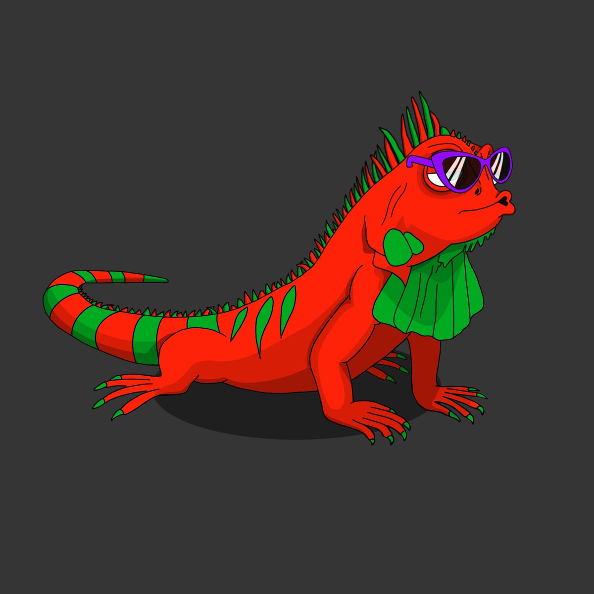 JuanchosArtiz's tweet photo. 🥚🦎Meet the EthJuanchos🦎🥚 7777 DIFFERENT
@ethjuanchos: #7126
Personality: Cool &amp; easy 
Body colors: mixed crimson green
Mustache: No
Glasses: Classic
Tattoos: No
Born: Not yet.Egg 
Mint at: https://t.co/FihE70GEhP 

#fanart #meetTheJuanchos #NFTartist #nfts https://t.co/GGYPvgBio9
