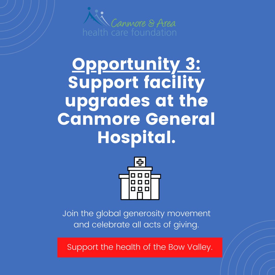 CanmoreHCF's tweet photo. Another way that the Foundation supports the Canmore General Hospital is through facility upgrades which are made possible entirely thanks to our donors. If you'd like to donate and help improve our community's hospital, click here: https://t.co/87NspWJzhL #GivingTuesday2021 https://t.co/NJghCJ5ZKW