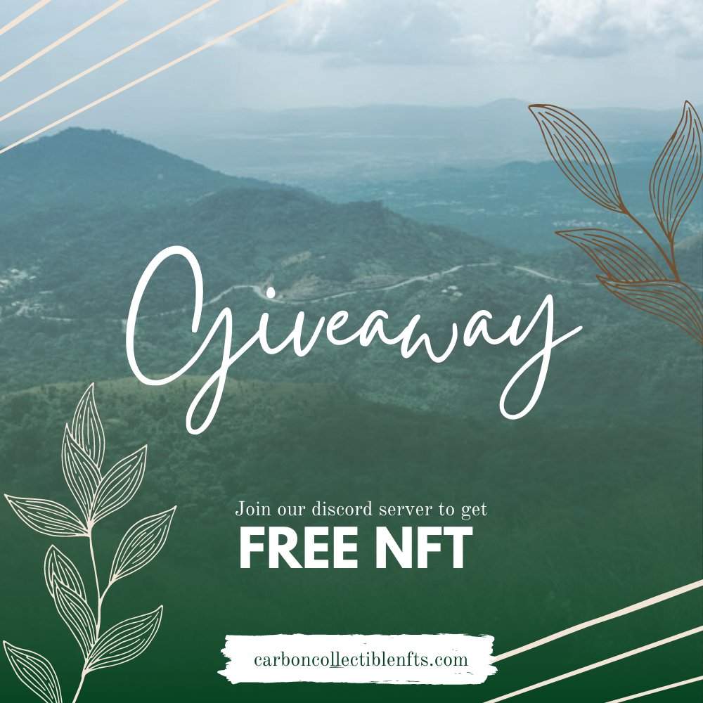 CarbonOffsetNFT's tweet photo. 🔥 GIVEAWAY ALERT 🔥

Free NFT for the next 100 People who will follow us on Twitter and join our Discord Server ♻️

⬇️ Links to Twitter and Discord ⬇️
✔️ Website: https://t.co/zFCjkfouhQ
✔️ Discord:  https://t.co/8Rl4mcHX4q

Hurry Up!!

#carbonoffset #climatechange #nft #crypto https://t.co/TCyrMTxZ9h