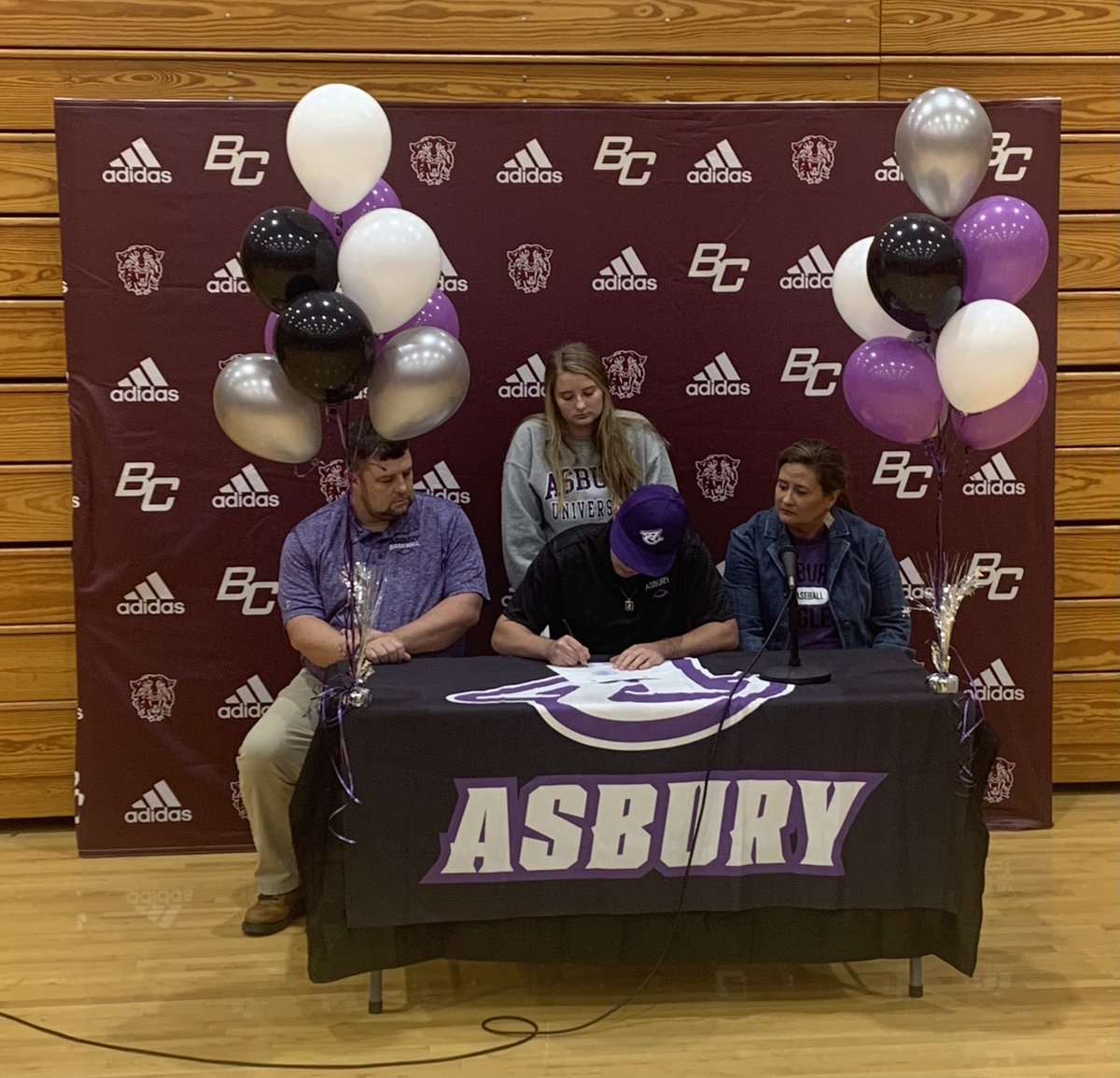 BCHSAthletics2's tweet photo. Congratulations to Tiger Baseball player Jared Harned for signing to play college baseball at Asbury University! 

@AsburyBaseball https://t.co/STmak7S6PI