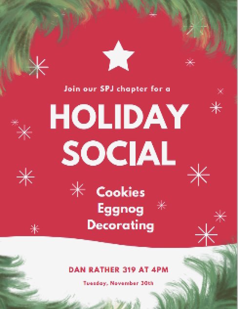Don’t forget! Our holiday social is today at 4 in DRB 326… bring an empty stomach 🍪🥛😊 
#shsu #samhoustonstate #bearkats #gobearkats